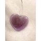 Coeur violet translucide